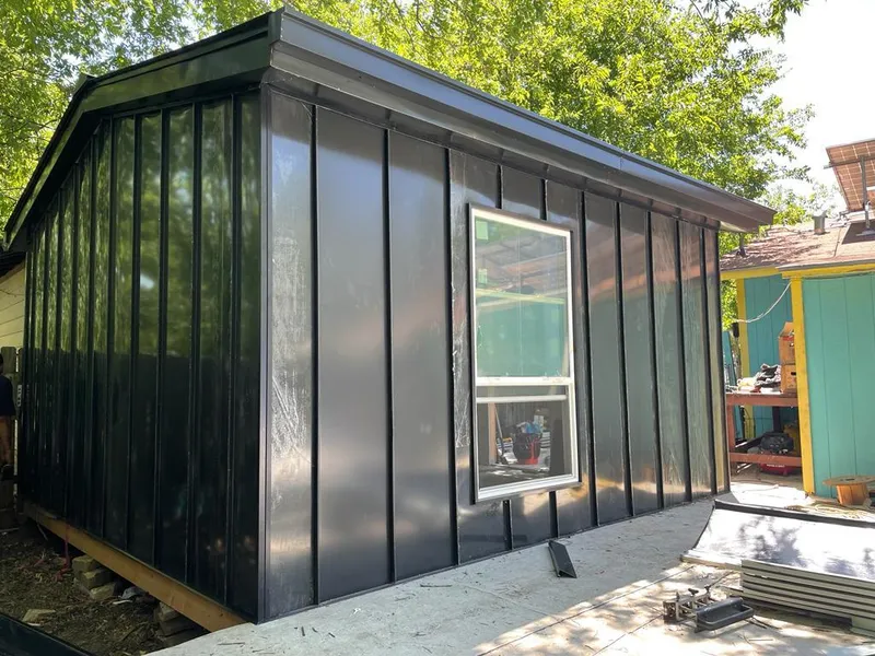 Black standing seam metal wall panels for Roof Inspection in Bedminster